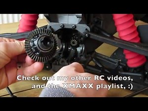 TraxxasXMAXX Rear differential diff access and removal