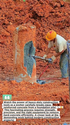This Powerful Tool Makes Concrete Removal Possible! #machine #satisfying