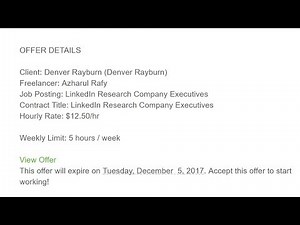 Getting and Accepting a New Data Entry Job in Upwork, Watch Full Process!