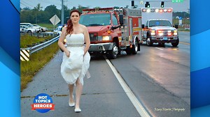 1.1K reactions · 127 shares | The paramedic bride who went viral for leaving her wedding to respond to a car crash involving family shares how internet fame has affected the couple's life: "We just hope that this picture is something positive for the EMS profession as a whole... Shining a positive light on first responders." | The View | Facebook