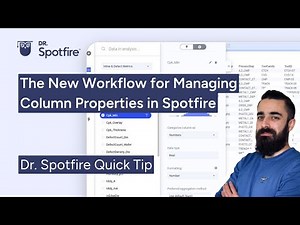 The New Workflow for Managing Column Properties in Spotfire