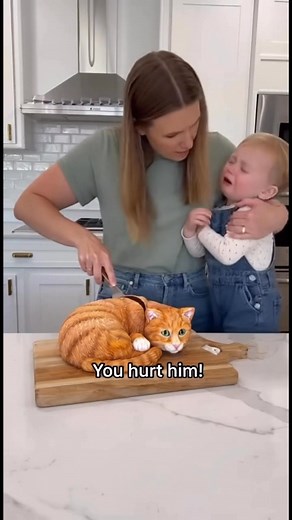 478K views · 1.8K reactions | Cat has existential crisis over realistic cake  #CatReaction #funnycat #RealisticCake #CatvsChild #Cake | Jelly bed | Facebook