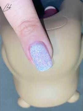 Cute Taro Purple Gradient Glitter Cat Eye Nail Tutorial | Sweet Fairy Design
