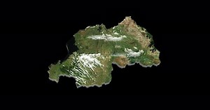 Rwanda 3D Country Map Animation Transparent Alpha