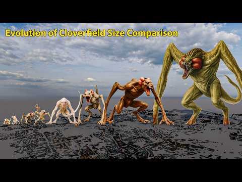 Evolution of Cloverfield Size Comparison 🐉📏 | From Baby to Titan