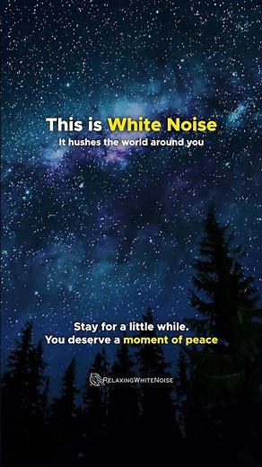 Relaxing White Noise for Better Sleep!