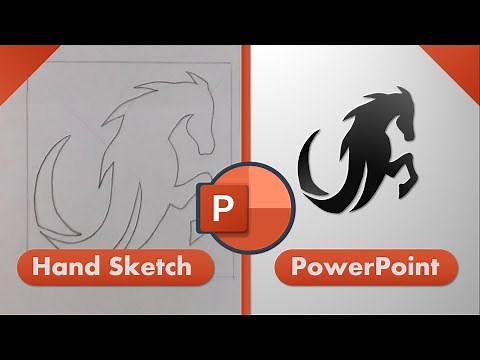 How to Convert Hand Sketch Drawing to PowerPoint Object #powerpointtutorial #powerpoint