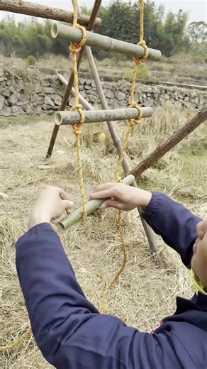 Teach You to Make a Rope Ladder Step by Step, Essential for Outdoor!