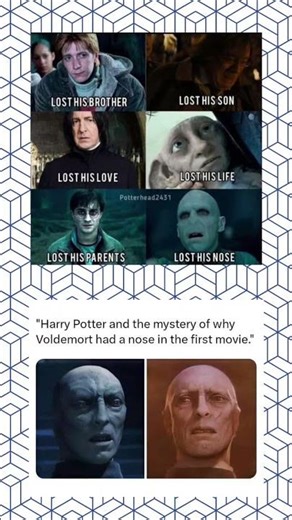 Harry Potter meme collection- The Real Mystery of Voldemort’s Nose #memes #shorts #harrypotter