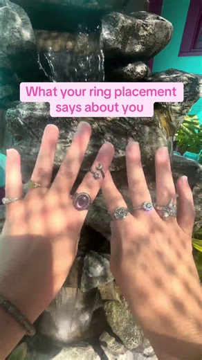 The spiritual meaning behind your ring placement #palmistry #palmistryguide #ringslover #fingers