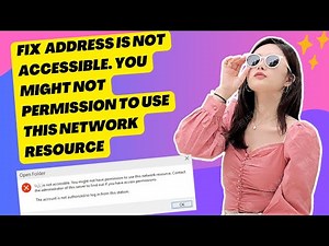 Fix Windows PC/IP Address Is Not Accessible. You Might Not Permission To Use This Network Resource