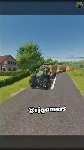 Collecting Straw Bales with Autoload! 🤯| FS25 | #fs25 #shorts