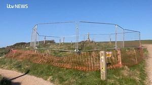 A large 30 foot deep sink hole has appeared near Kingsbridge in Devon. The parish council said it's next to the coastal path at the side of Leasfoot Beach. A council spokesperson said it is "extremely dangerous" and people should keep away. South West Water is sending an emergency team out later today to assess the area, make it safe and potentially close the path. | ITV News West Country