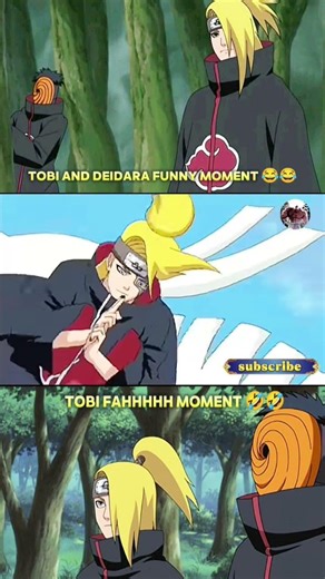 tobi and deidara funny moment 😂😂🩵||road to 4k families 🩵🩵||#funny #trending #tobi #akatsuki #naruto