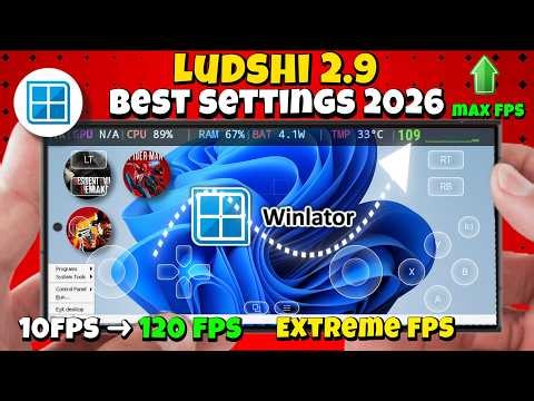 Winlator Ludashi 2.9 Extreme Settings | Snap & Mali - Run Any PC Games With Full Optimization