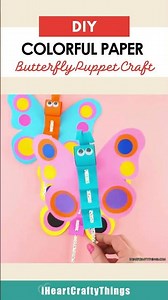 How to Make a Fluttering Butterfly Puppet Craft | Easy DIY for Kids 🦋
