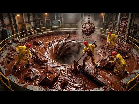 Inside a Famous American Chocolate Factory: The Chocolate Production Process in a Modern Factory