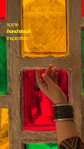 Ramaanshi’s Almaari on Instagram: "Hand stack inspiration for 2026 ✨🩷 If you love bangles, keep adding to your collection, and still wonder how to stack them right—this reel is your go-to styling guide for the year ahead. From glass bangles to mixed textures, this is all about creating effortless, desi maximalist hand stacks that feel intentional and personal. Perfect for anyone who loves jewellery styling, desi-core dressing, arm and hand stacking, and statement bangles worn the desi way. #Han