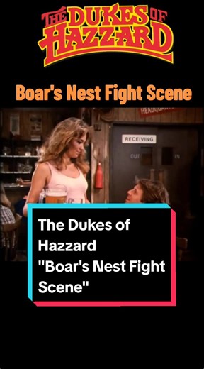 Cooter and the Duke boys defend Daisy's honor in a scene from Season 4, Episode 2,