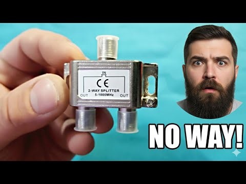 Splitter provides access to digital channels from all over the world || Antenna signal booster