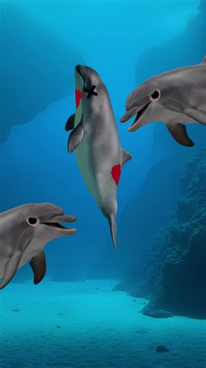 The Terrifying Truth About Dolphins... #shorts #facts #animals