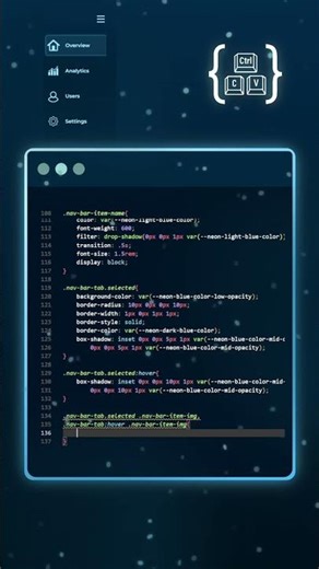 CSS Sliding Navigation Bar 🧊 | Day 16 #animation #coding #codeblocks #programming #html #css
