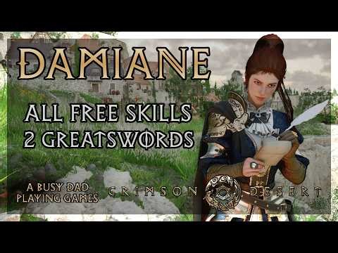 Crimson Desert - ALL Observable Skills and Two BEST Greatswords for Damiane