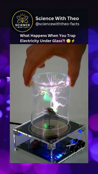 What Happens When You Trap Electricity Under Glass?! #facts