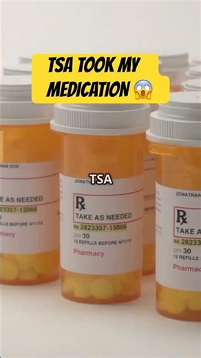 TSA Confiscated My Pills Because of THIS Mistake (Don't Do This!) #viral #shorts #tsa #airport