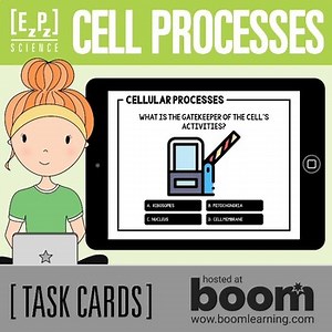 Cell Processes Digital Task Cards Activity | Science Boom Cards™