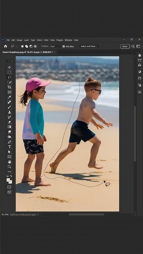 Remove subject from photos using Photoshop old versions