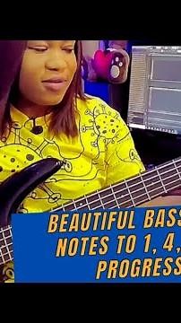 Beautiful bass passing notes to 1, 4, 7 chord progressions