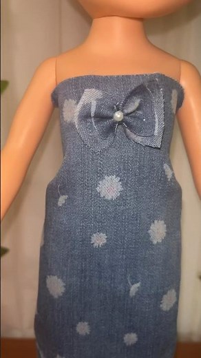 DIY Barbie outfit | Barbie doll dress tutorial | Easy Barbie doll dress hacks #barbie #trending