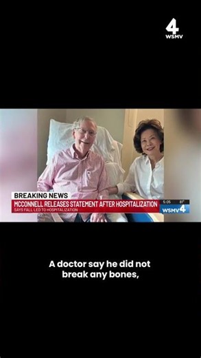 Senator Mitch McConnell shares health update from hospital bed