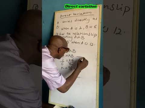 Direct variation explained 👌