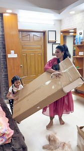 Can you guess what’s inside the big box? #unboxing #homedecor #happymoments #ourtinyworld #reelsvideoシ | Our Tiny World