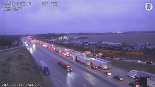 Freezing drizzle leads to crashes across central Indiana, including fatal