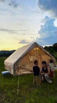 How to install an inflatable tent