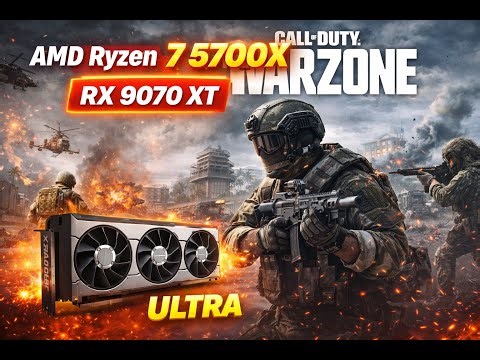 Warzone auf ULTRA GRAFIK 😳 | Ryzen 7 5700X + RX 9070 Gameplay