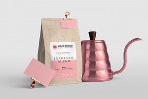 Coffee Label Template | Editable Coffee Packaging Label | Canva Label Design for Small Business | Printable Coffee Stickers - Etsy