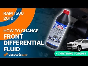 How to change the Front Differential Fluid 2019 - 2025 RAM 1500 ⚙