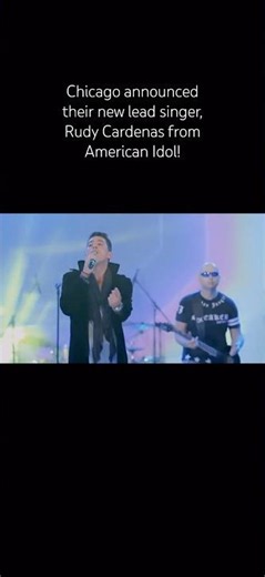 Chicago announced their new lead singer, Rudy Cardenas from American Idol! #shorts #chicagotheband