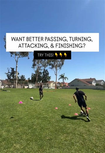 This Drill Fixes EVERYTHING ⚡️ Want better passing, turning, attacking & finishing? This is the one. Grab a partner and lock in: • Play at game speed — no lazy passes • Focus on clean, sharp connections every rep • Stay on your toes and think 1 step ahead When you attack the shot: Explode with a quick change of direction (inside OR outside) to create separation and get your shot off clean — no blocks, no hesitation. 🎯 Sets/Reps: 4 sets total (2 each side) 10 reps per set — quality over quantity