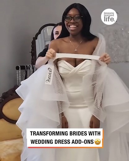 2M views · 2.8K reactions | Transforming brides with wedding dress add ons  | Lessons Learned In Life | Facebook
