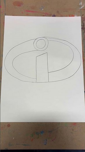 The Incredibles Icon Logo with Drawing Pencil #theincredibles #pixar #waltdisneypictures