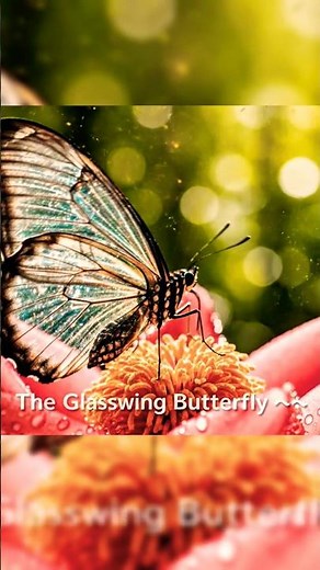 The Glasswing Butterfly 🦋 | Nature’s Transparent Beauty 🌺
