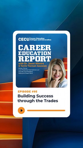 Can a hands-on career lead to a six-figure salary? Trade skills are becoming even more valuable in an AI-driven world and can make workers indispensable in an ever-changing economy. Torrie Tiernan Jasuwan explains why on the latest episode of Career Education Report, with host Jason Altmire. Listen now: https://lnk.to/careeredreportfb | Career Education Colleges and Universities | Facebook