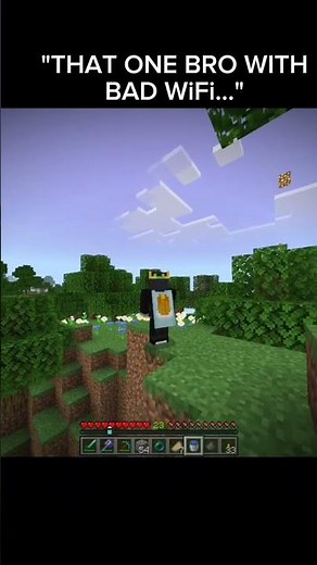 Minecraft Gameplay with REALLY Bad Wifi