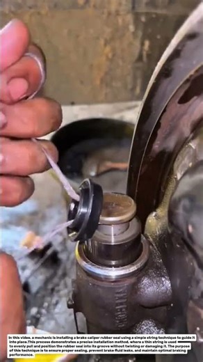 Brake Caliper Seal Installation Using String | Simple Precision Repair Technique.