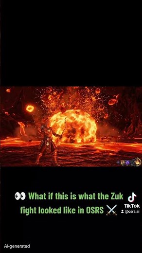 👀 What is this is what the Zuk flight looked like in OSRS 💥⚔️ #osrs #oldschoolrunescape #trending